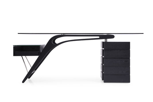 Suffolk - Contemporary Black Ash Desk