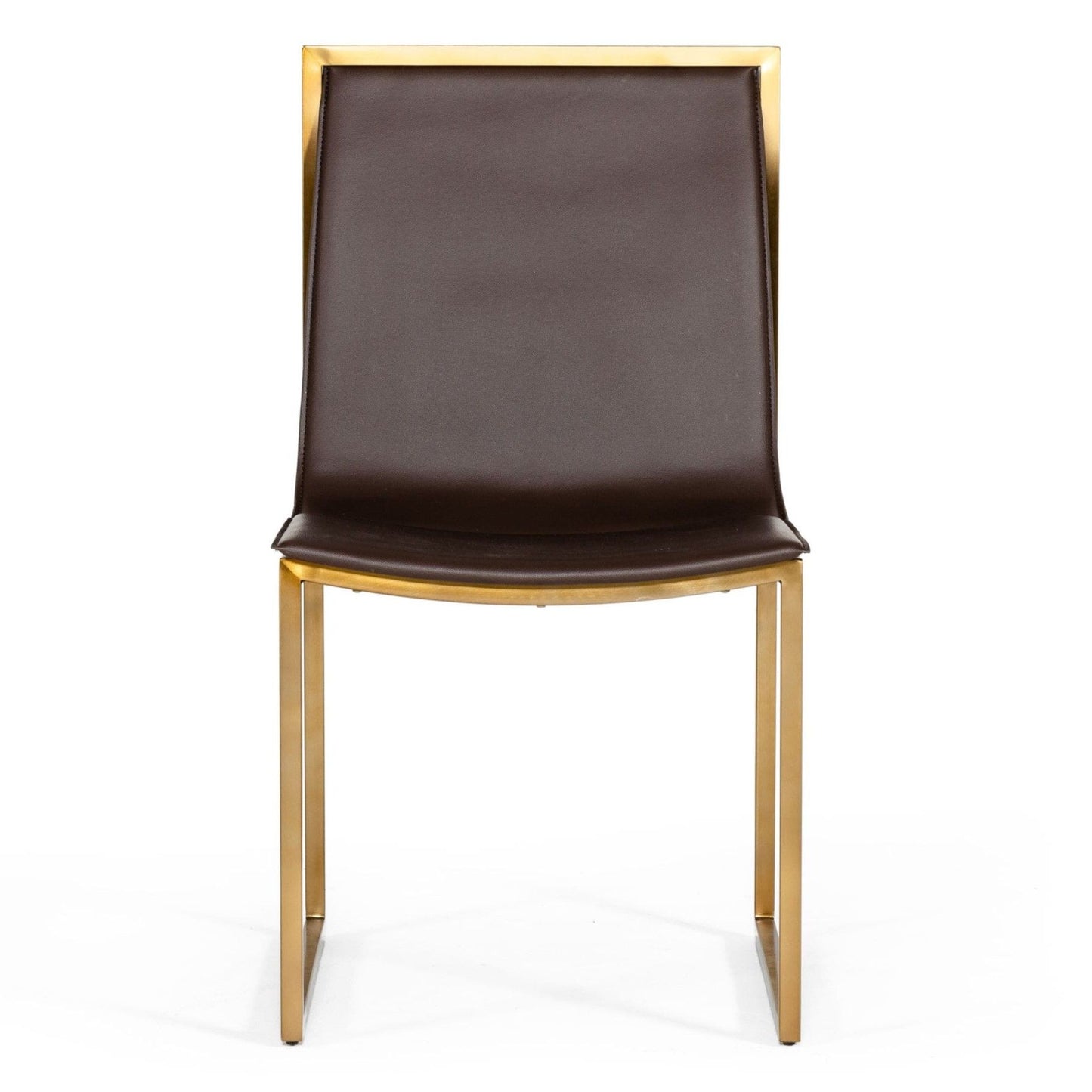 Dalton Brown Leatherette Dining Chair - set of 2