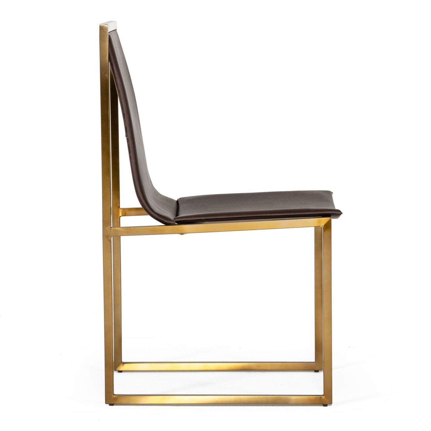 Dalton Brown Leatherette Dining Chair - set of 2