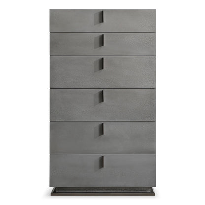 Buckley Grey Crackle Tall Storage Chest