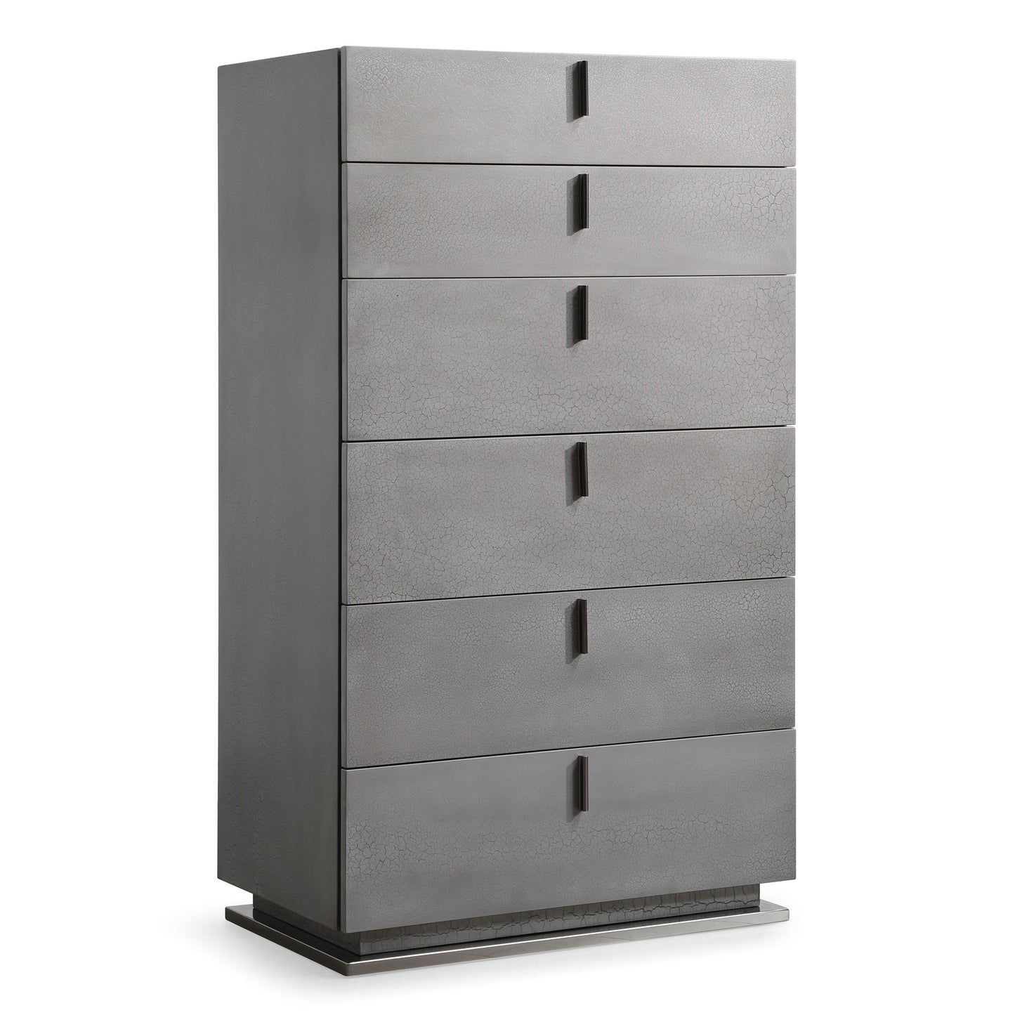 Buckley Grey Crackle Tall Storage Chest