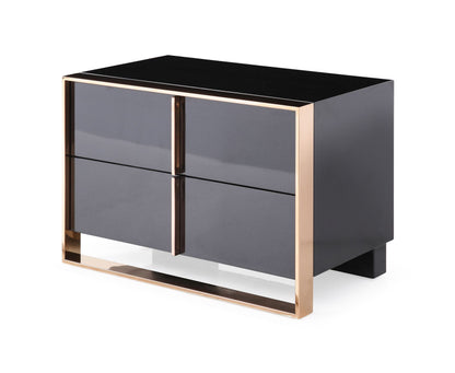 Cartier Black and Rose Gold Nightstand