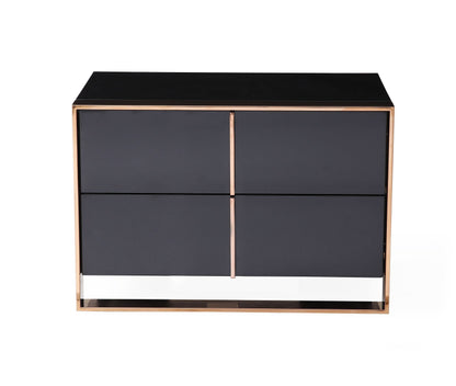 Cartier Black and Rose Gold Nightstand