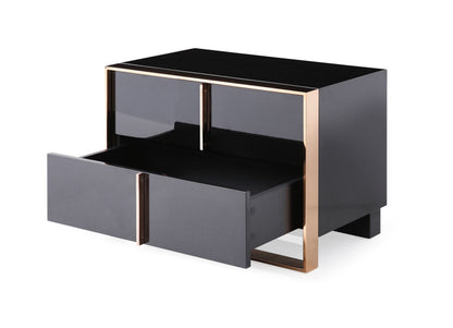 Cartier Black and Rose Gold Nightstand
