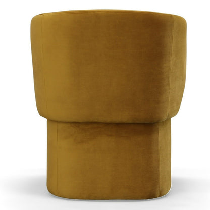 Vassar Orange Velvet Dining Chair