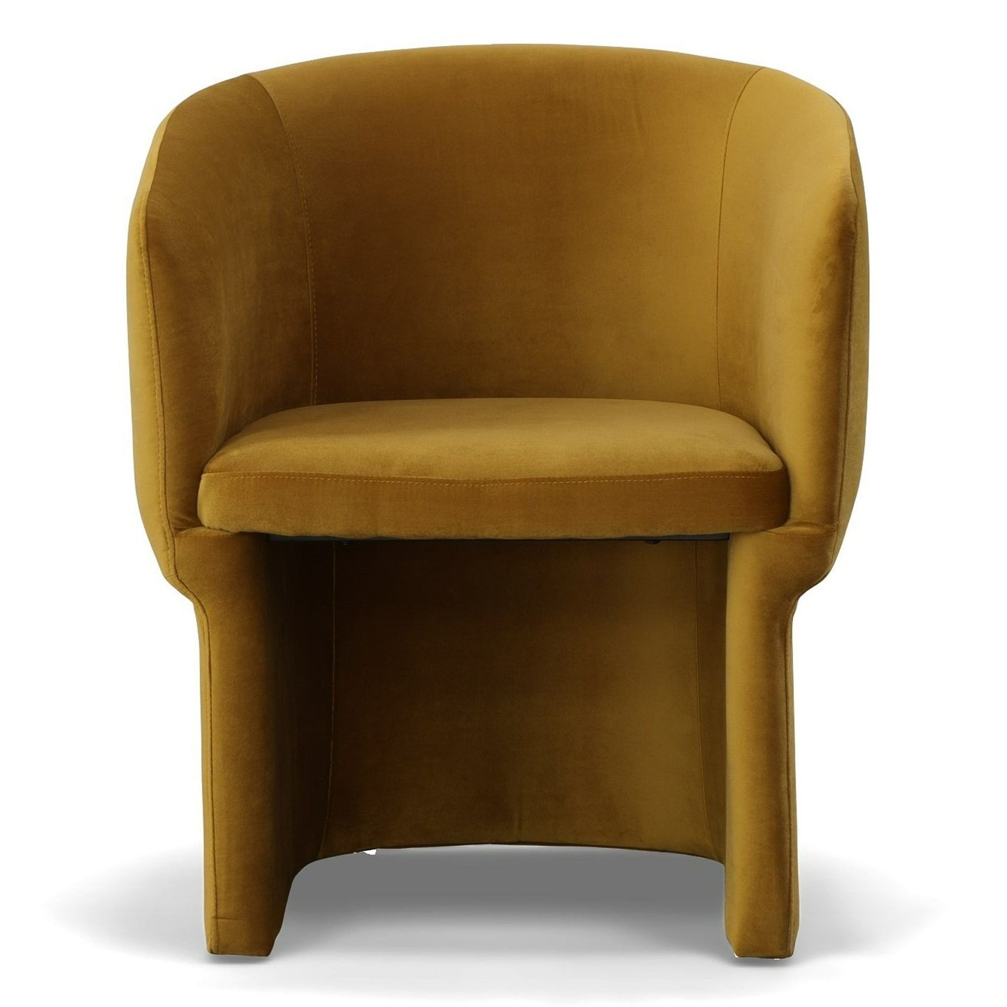 Vassar Orange Velvet Dining Chair