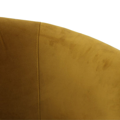 Vassar Orange Velvet Dining Chair