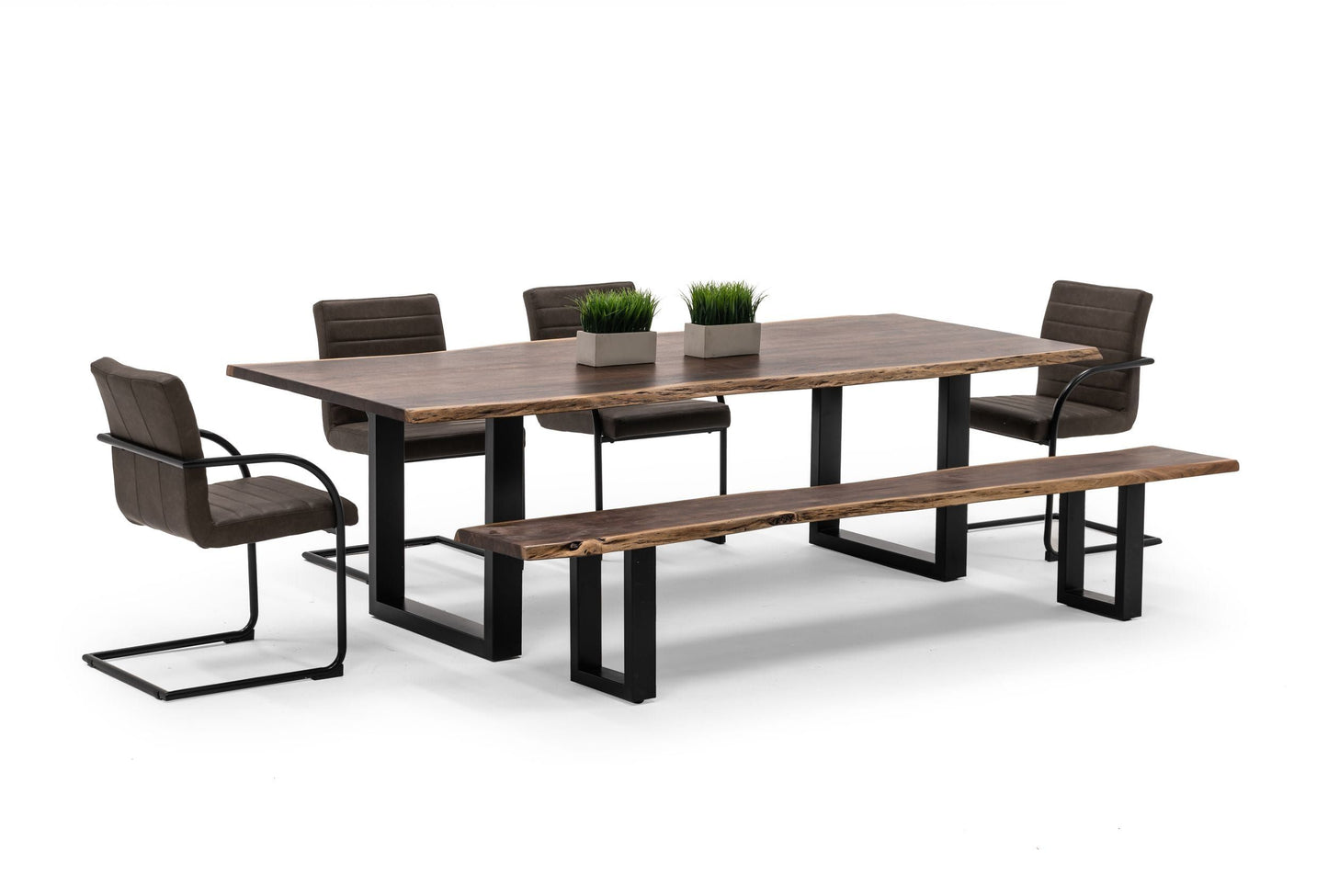 Modrest Taylor - X-Large 102" Modern Live Edge Wood Dining Table
