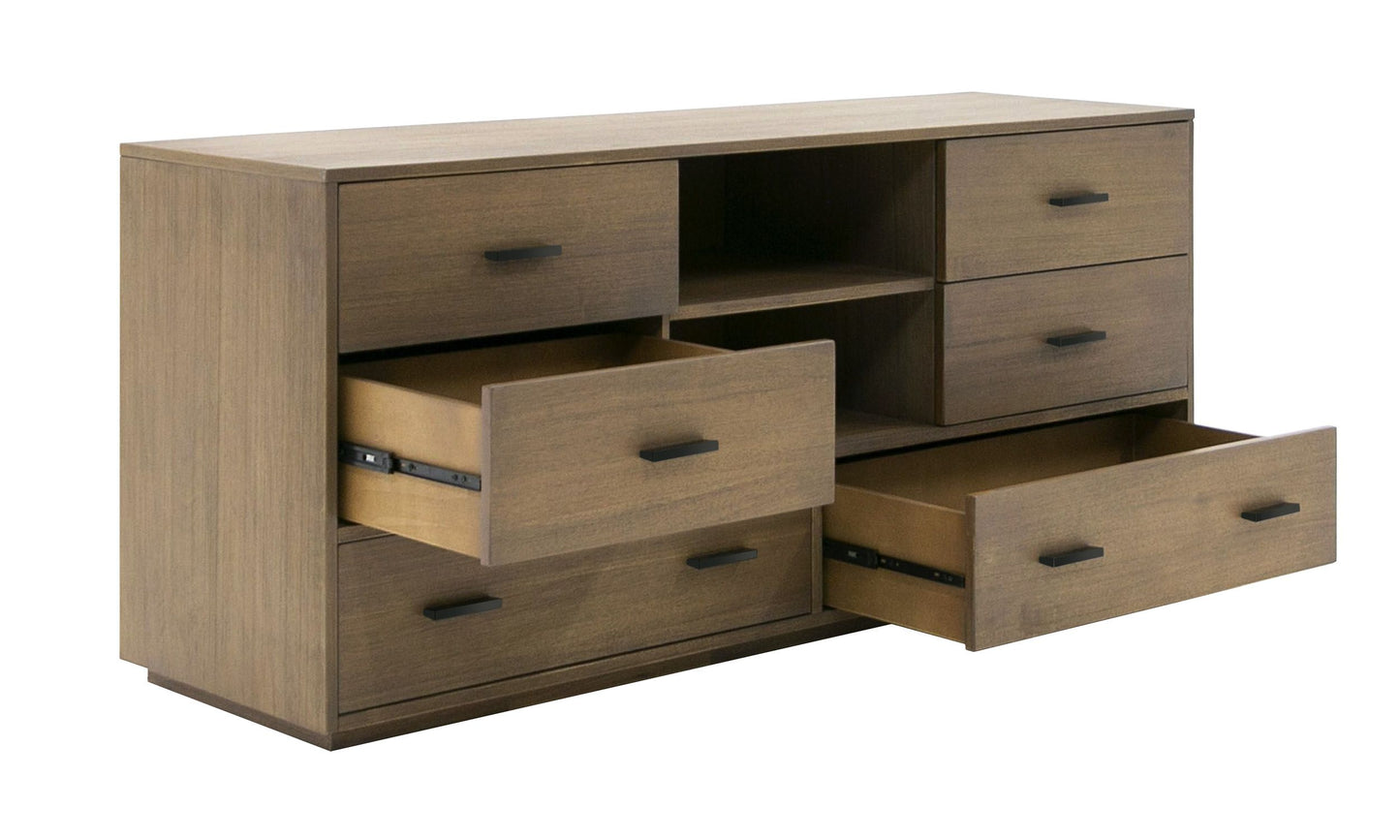 Nova Domus Fantasia Contemporary Walnut Dresser