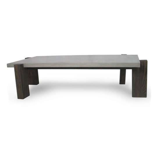 Milton Dark Grey and Walnut Rectangular Coffee Table