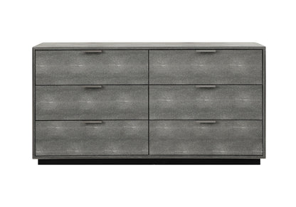 Dynasty Shagreen Six-Drawer Dresser
