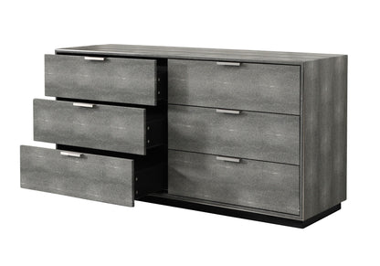 Dynasty Shagreen Six-Drawer Dresser