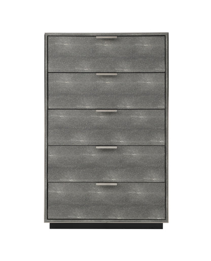 Dynasty Shagreen Five-Drawer Chest