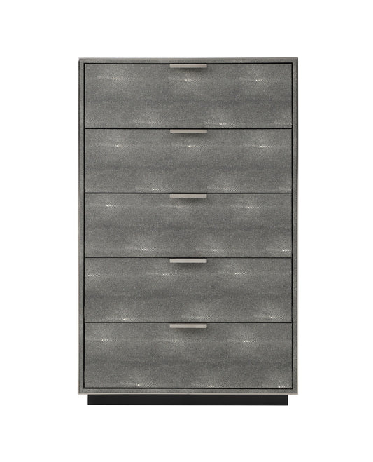 Dynasty Shagreen Five-Drawer Chest