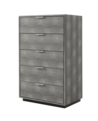 Dynasty Shagreen Five-Drawer Chest
