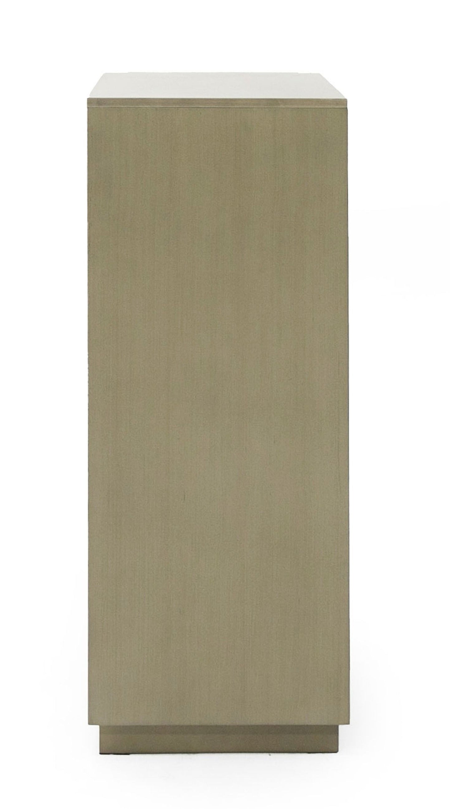 Modrest Nixa - Modern Wide Birch + Brushed Bronze Chest
