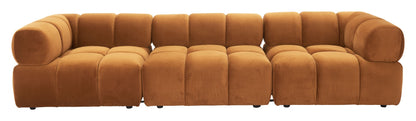 Rist Middle Chair Brown – Sleek and Comfortable Brown Middle Chair for Modular Seating Arrangements