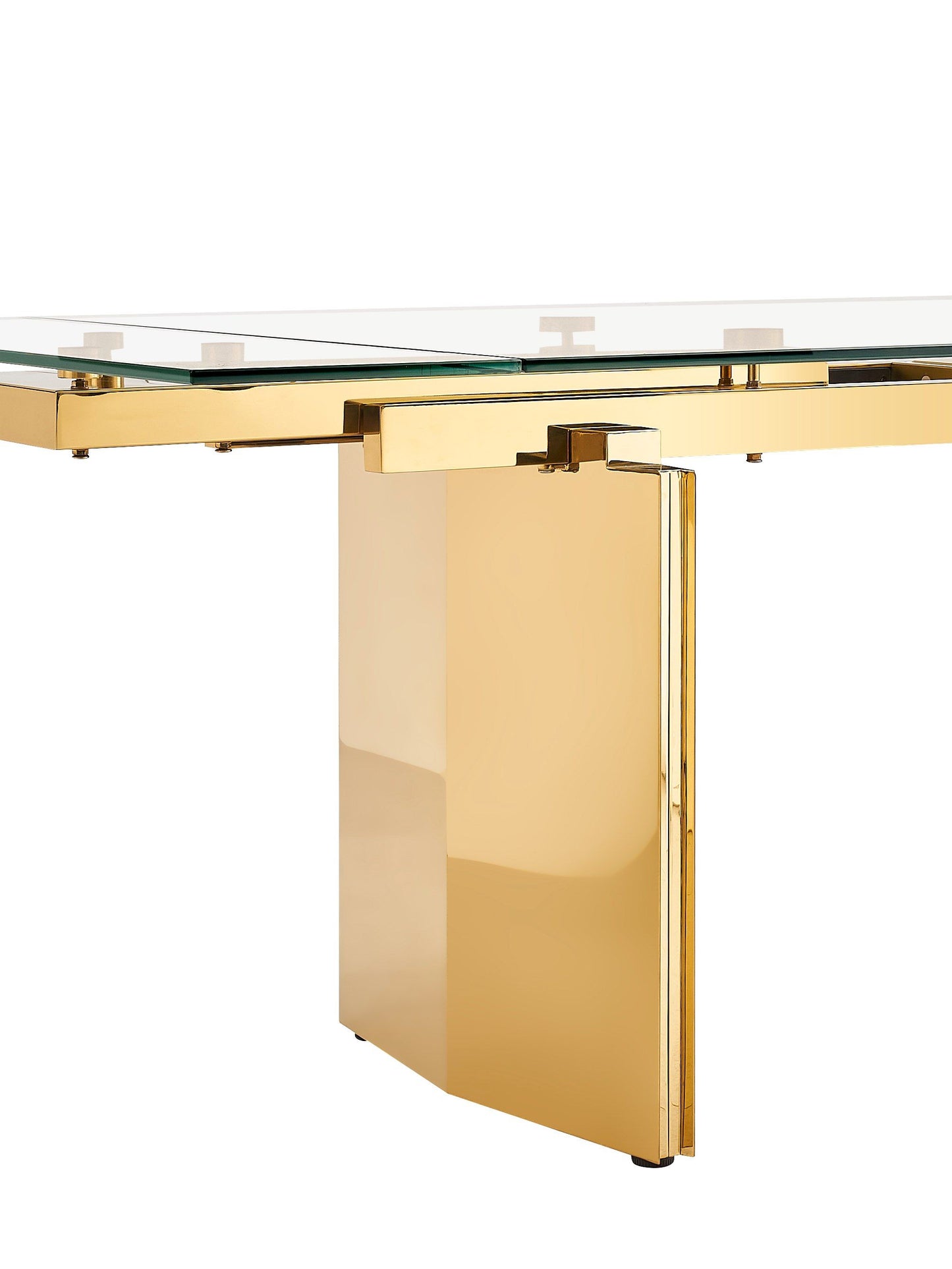 Modrest Nassim - Glam Glass Extendable Dining Table