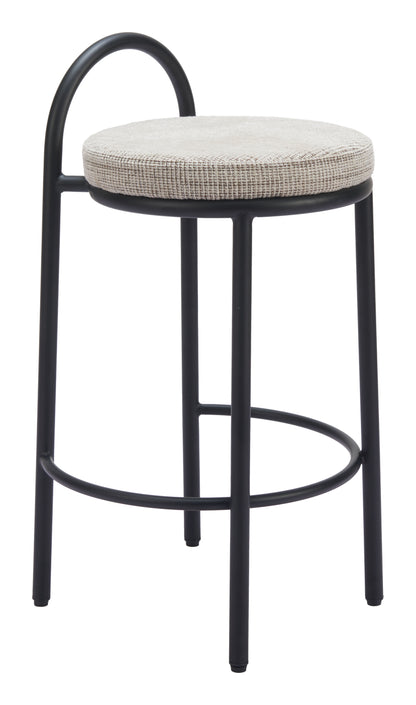 Sisal Counter Stool (Set of 2) Beige Tweed