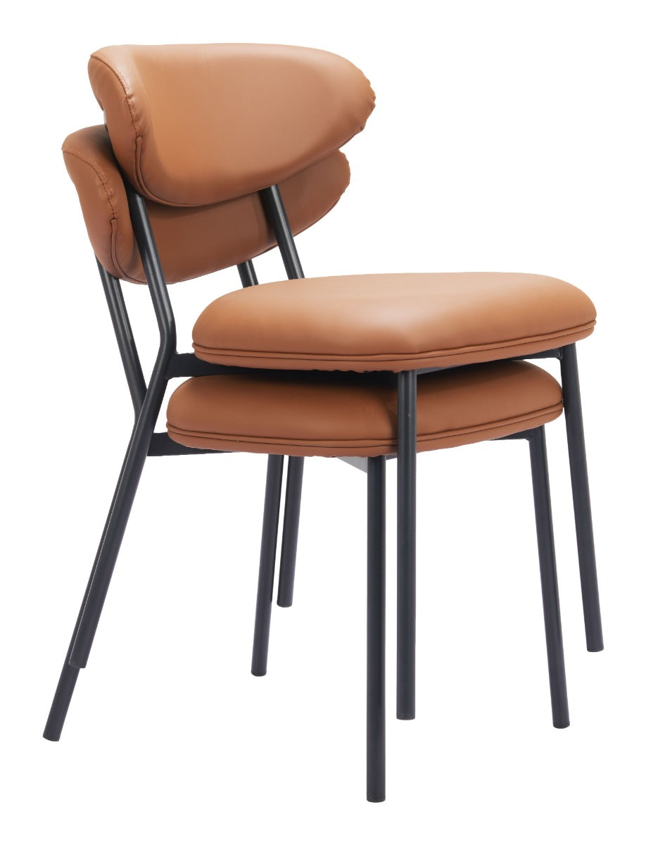 Rorun Dining Chair (Set of 2) Brown