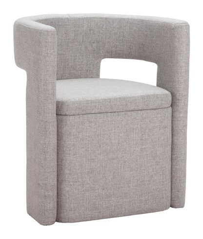 Papua Dining Chair - Gray Stylish and Comfortable Upholstered Chair for Modern Dining Rooms