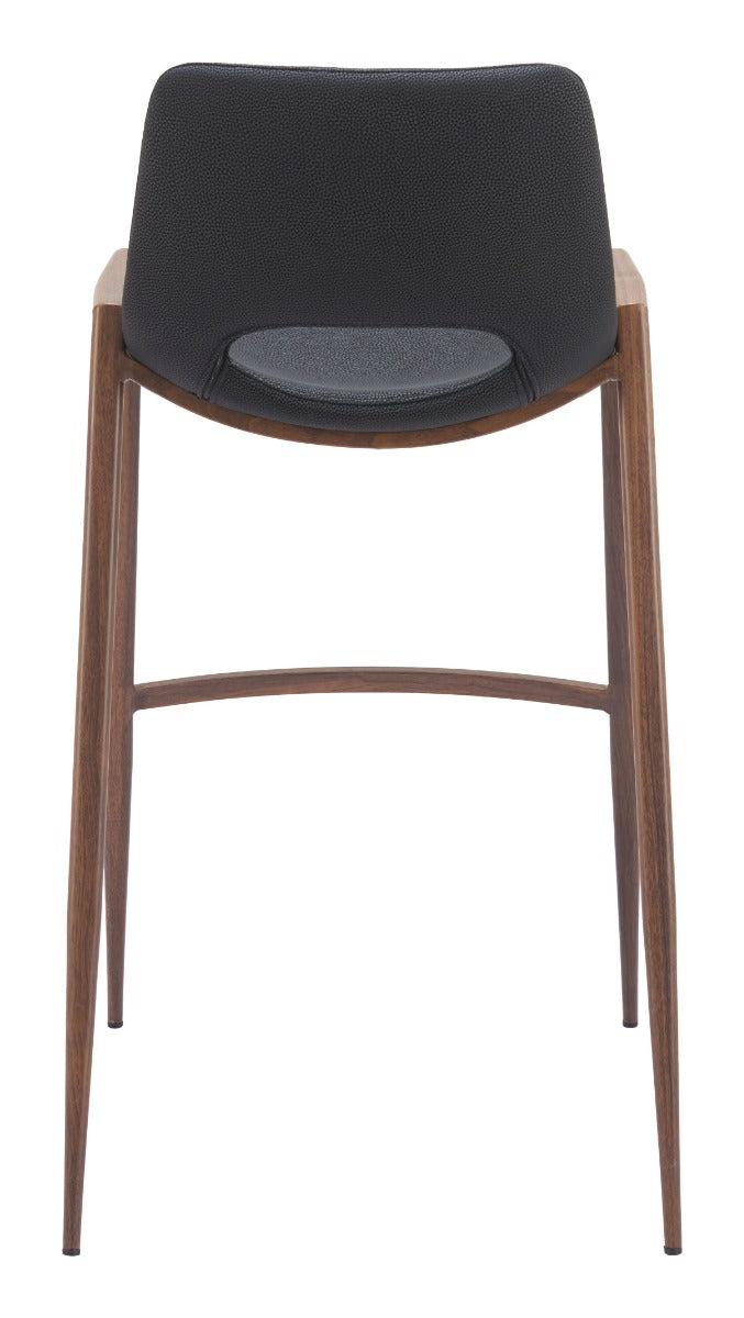 Desi Barstool (Set of 2) Black & Walnut