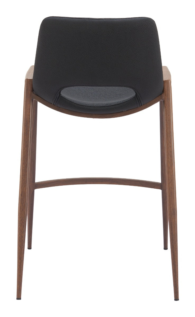 Desi Counter Stool (Set of 2) Black & Walnut