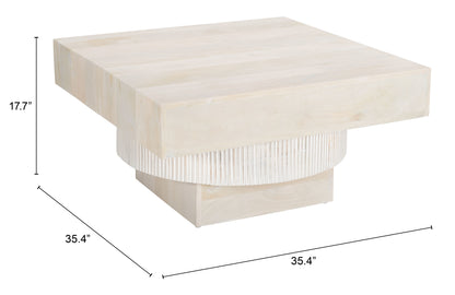 Trani Coffee Table - Natural Elegant and Sleek Coffee Table for Contemporary Living Rooms