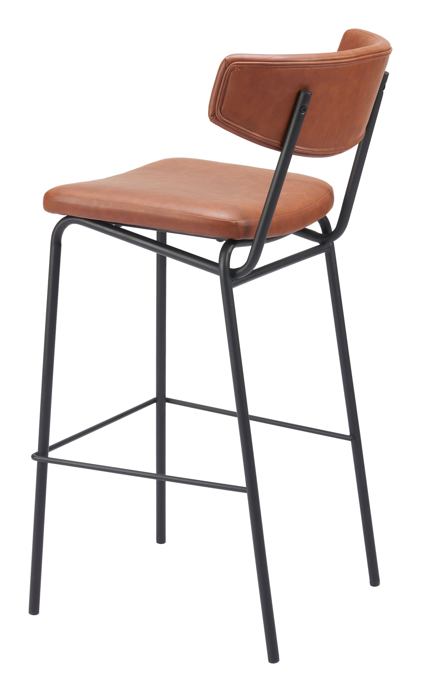 Charon Barstool (Set of 2) Vintage Brown – Elegant and Comfortable Vintage Brown Barstools for Contemporary Kitchens or Bars