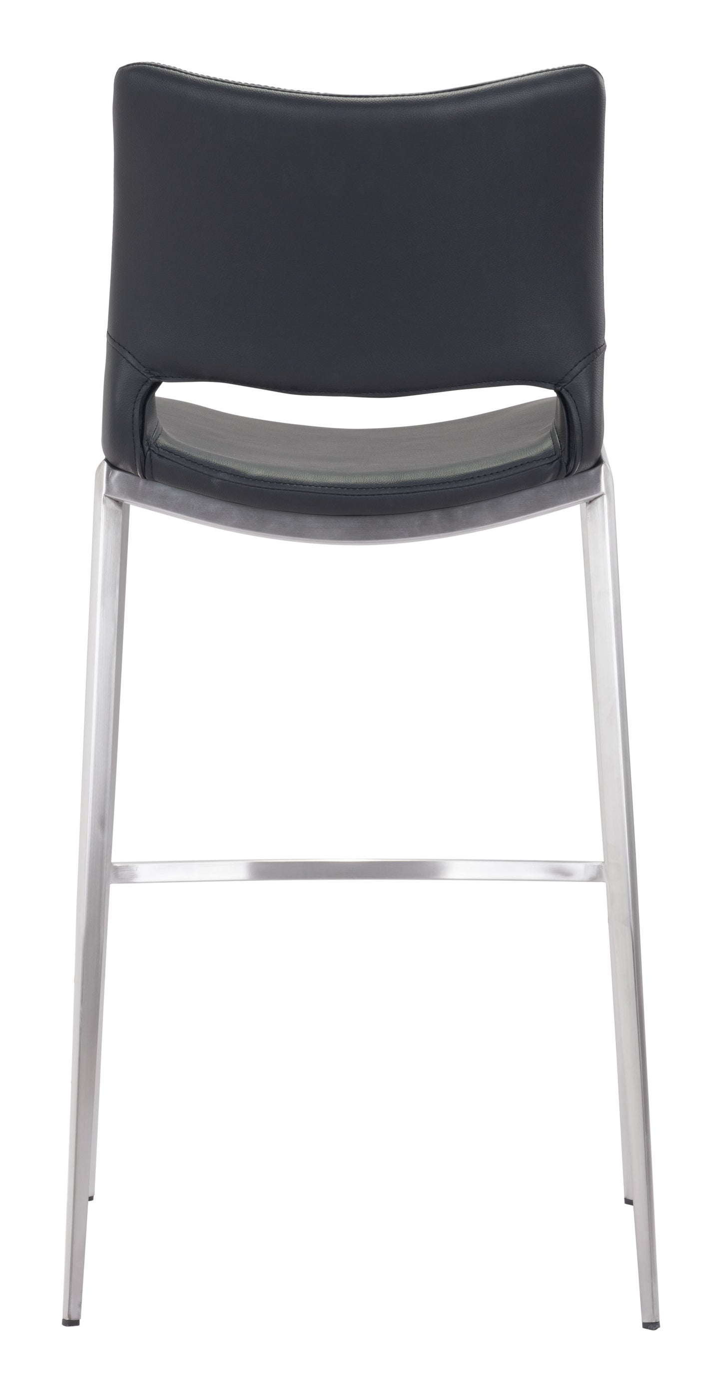 Ace Barstool (Set of 2) Black & Silver