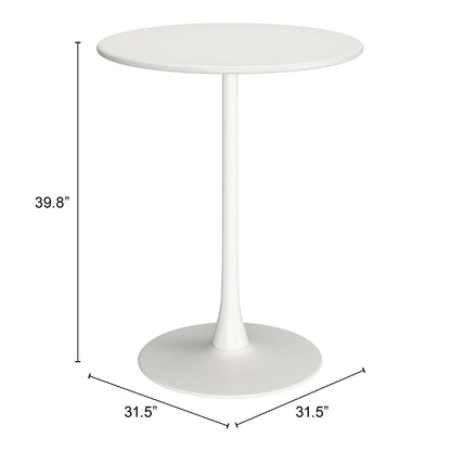 Soleil Bar Table White - Sleek & Stylish Bar Table with a Clean White Finish for a Modern, Elegant Look