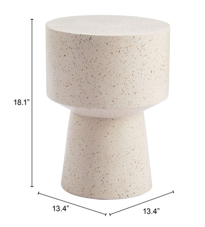Masko Side Table Beige – Elegant and Versatile Beige Accent for Living Room or Bedroom Decor