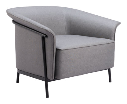 Burry Accent Chair - Slate Gray Stylish Upholstered Chair for Contemporary Home Decor