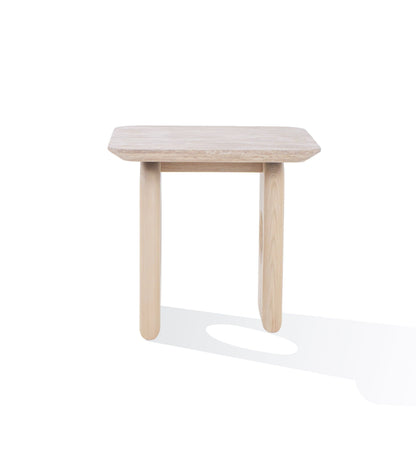 Nova Domus Osaka - Modern Faux Marble + Natural Ash End Table