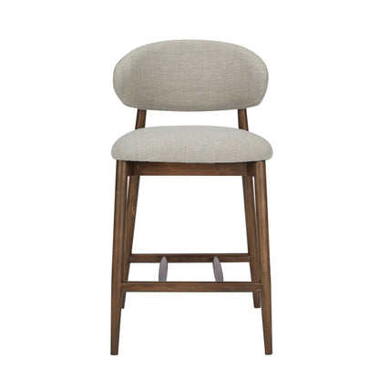 Modrest Blum Modern Beige Linen Counter Chair – A Stylish and Functional Addition to Your Contemporary Space