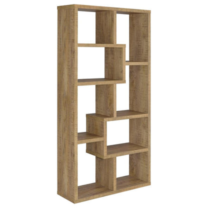 Theo 71‑Inch 6‑Shelf Bookshelf Mango