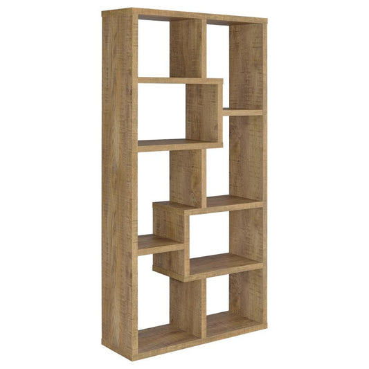 Theo 71‑Inch 6‑Shelf Bookshelf Mango
