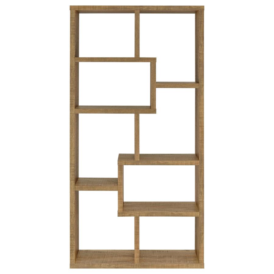 Theo 71‑Inch 6‑Shelf Bookshelf Mango