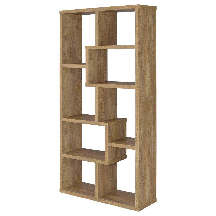 Theo 71‑Inch 6‑Shelf Bookshelf Mango