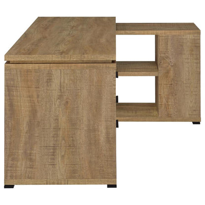 Yvette 60‑Inch 3‑Drawer L‑Shape Computer Desk Mango