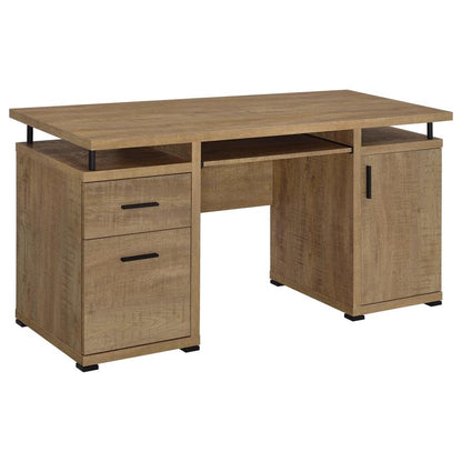 Tracy 55‑Inch 2‑Drawer Office Computer Desk Mango