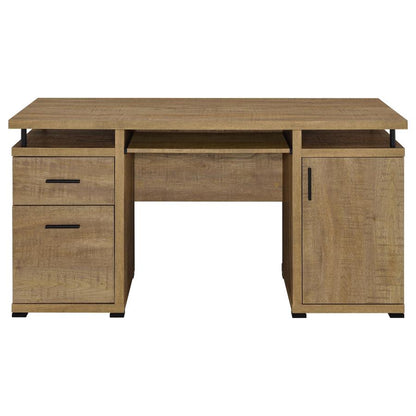 Tracy 55‑Inch 2‑Drawer Office Computer Desk Mango