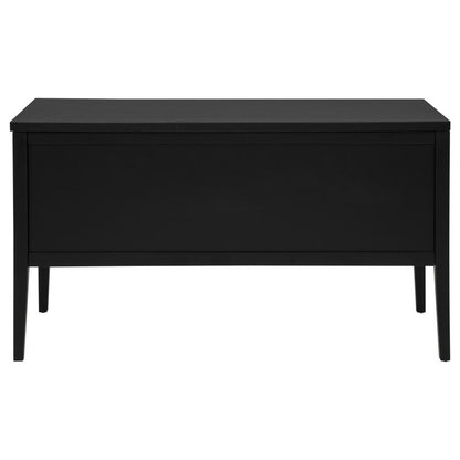 Graham 54‑Inch 4‑Drawer Double Pedestal Lift Top Computer Desk Black