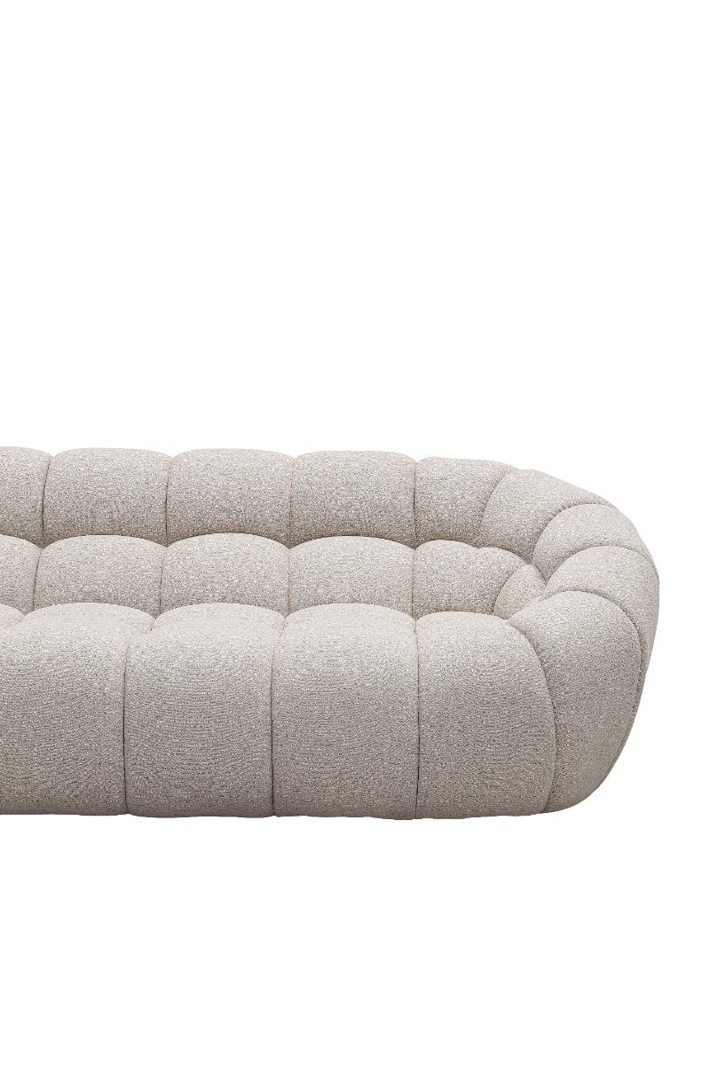 Divani Casa Yolonda - Modern Beige Curved Sectional Sofa