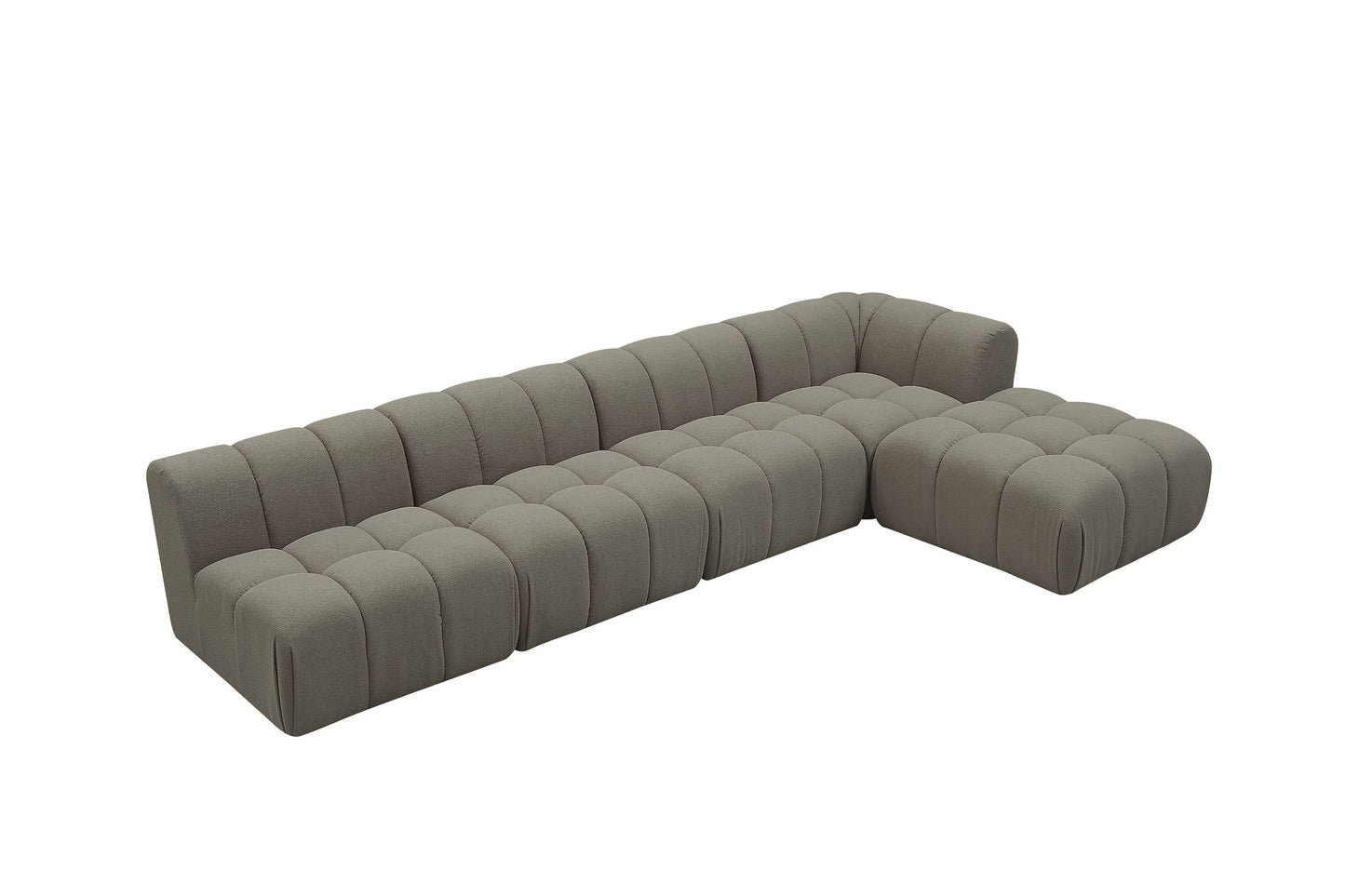Divani Casa Juniper - Modern Grey Modular Sectional Sofa