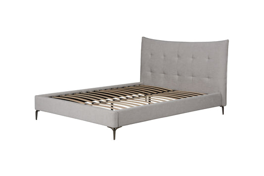 Modrest Dysart - Modern Grey Fabric Bed