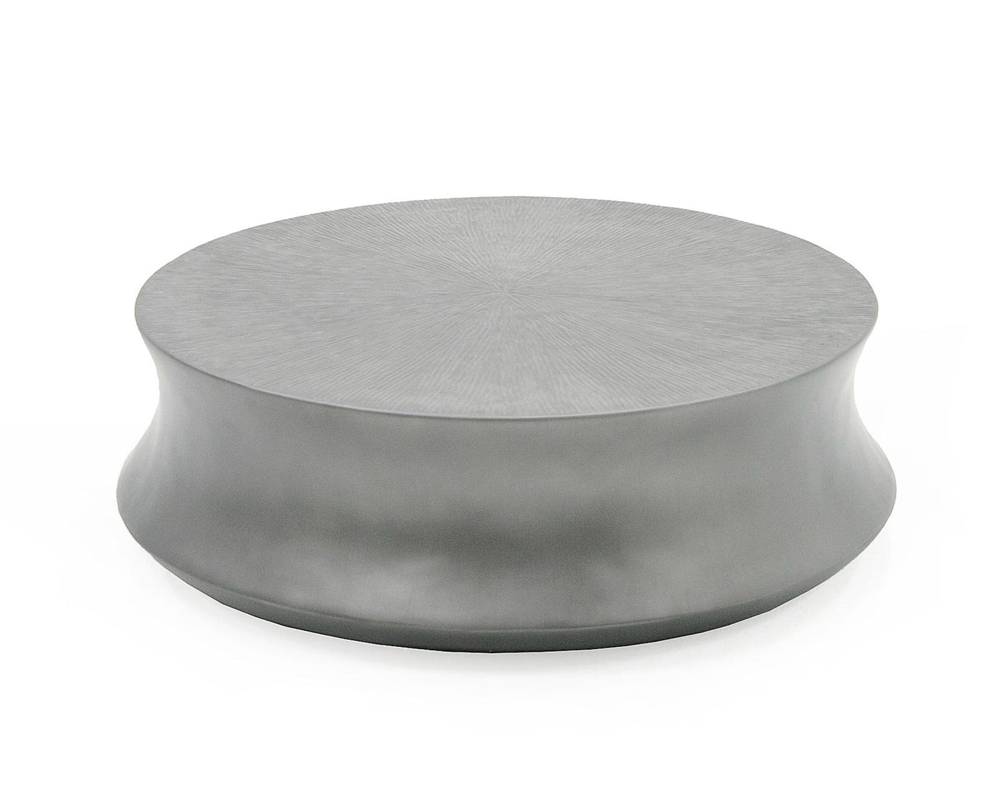 Modrest Airdrie - Modern Antique Grey Small Round Coffee Table