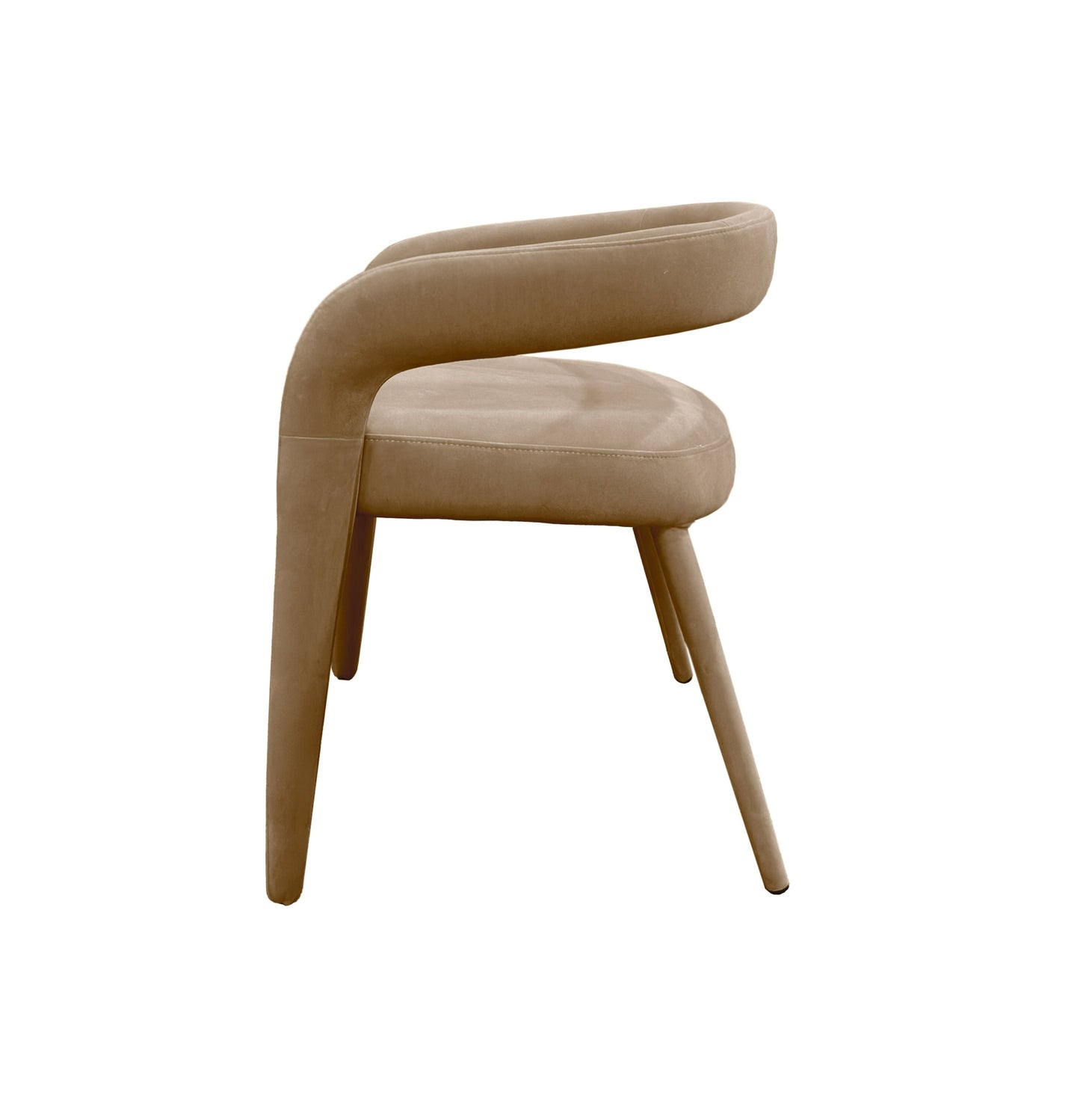 Modrest Mundra - Modern Beige Fabric Dining Chair