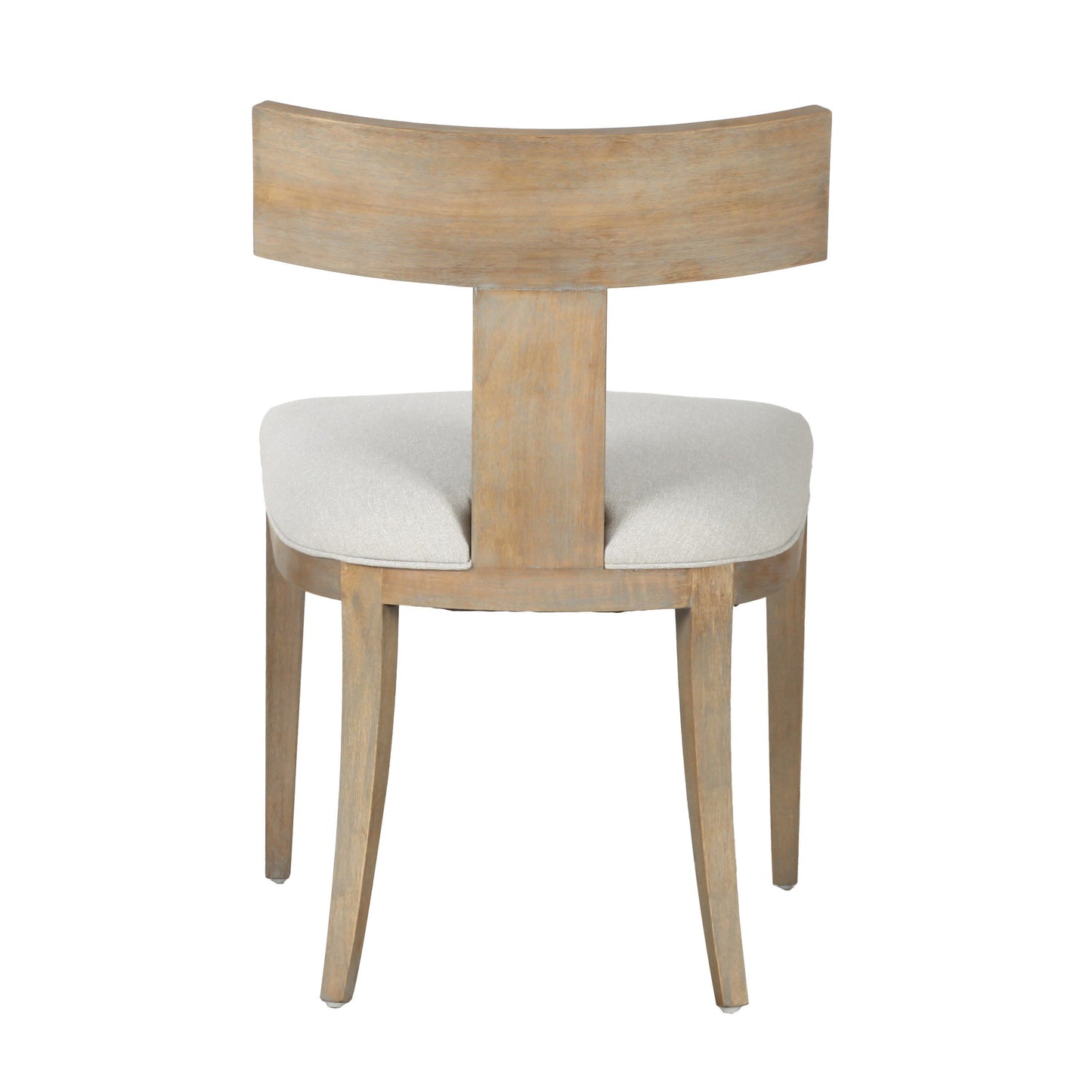 Modrest Fabien - Mid-Century Modern Beige Linen + Wood Dining Chair (Set of 2)