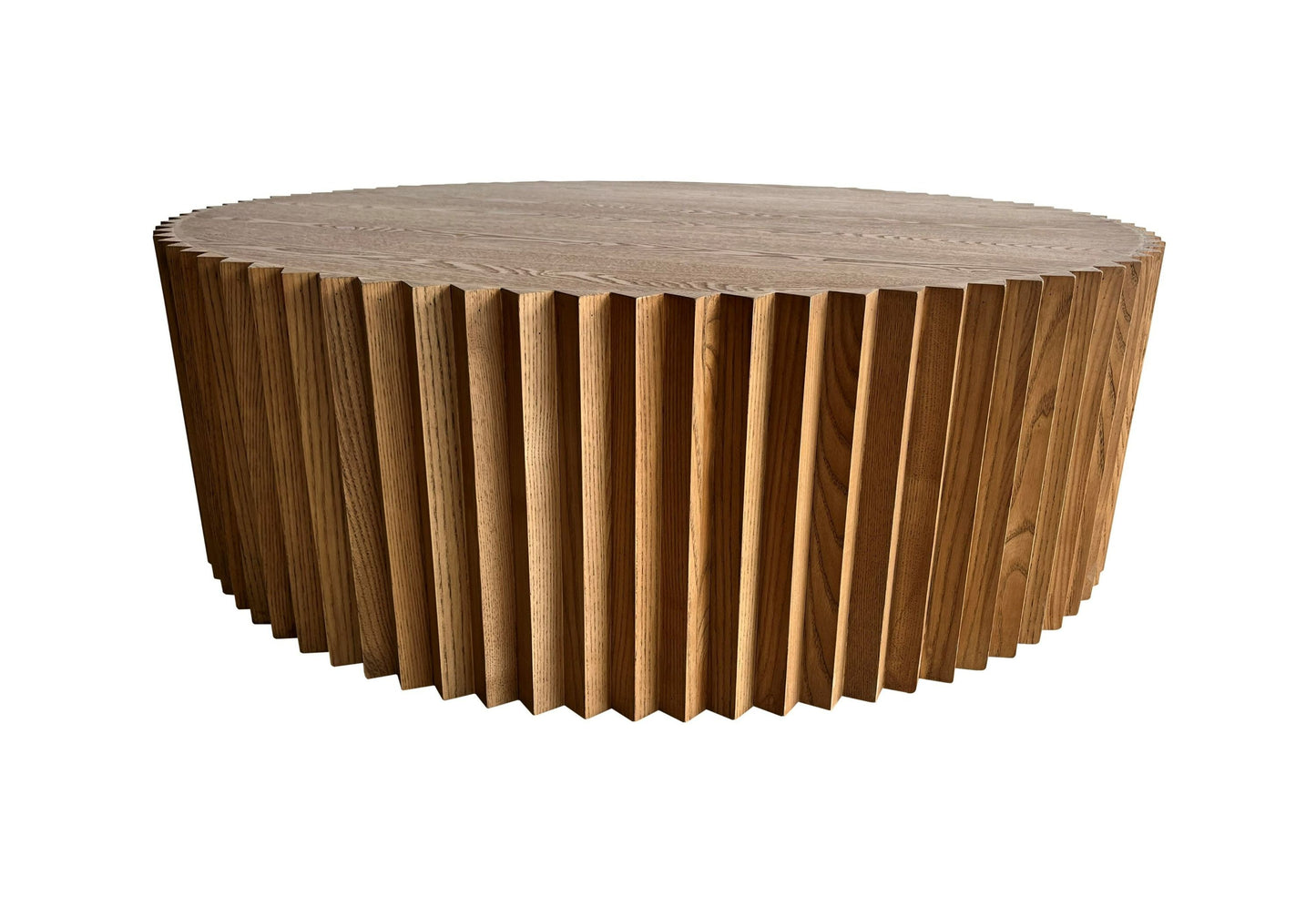 Modrest Espana - Modern Walnut Round Coffee Table